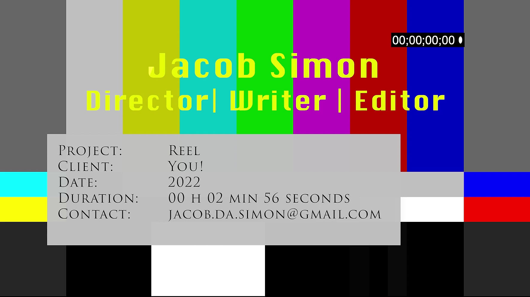 Jacob Simon Demo Reel - May 2022